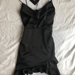 Pretty little things black cowl neck dress